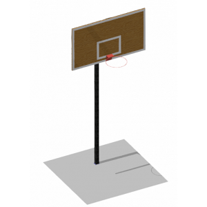 Стойка баскетбольная (щит 1,8х1,05 м)