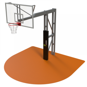 Стойка баскетбольная со щитом из поликарбоната (щит 1,8х1,05 м)